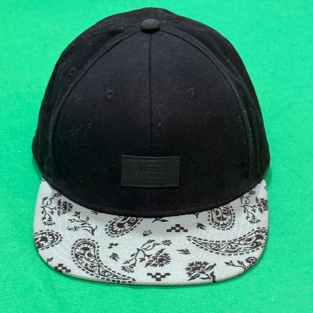 Vans Black Cap with Paisley Brim